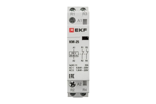 Контактор модульный КМ 25А 2NC (1 мод.) EKF PROxima