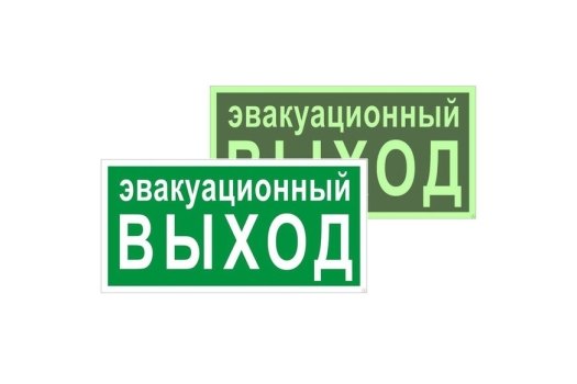 Знак пластик E36 'Указатель эвакуационного выхода' (150x300) фотолюминесцентный ГОСТ 12.4.026-2015 EKF PROxima
