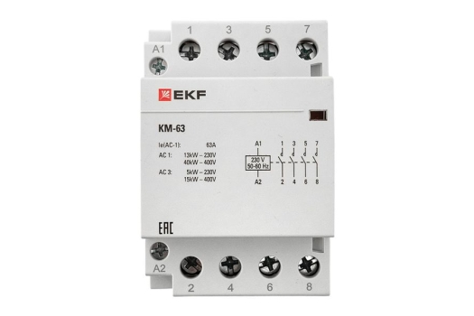 Контактор модульный КМ 63А 4NО (3 мод.) EKF PROxima