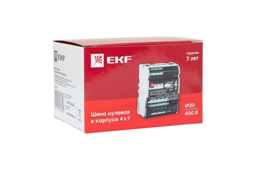 Шина нулевая в корпусе (4х7) EKF PROxima
