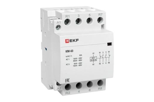 Контактор модульный КМ 63А 2NО+2NC (3 мод.) EKF PROxima
