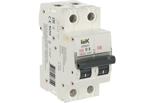 ARMAT Автоматический выключатель M06N 2P D 8А IEK