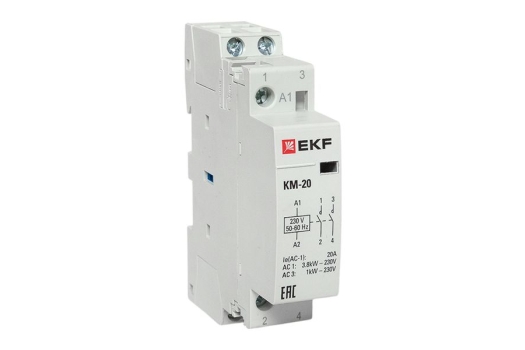 Контактор модульный КМ 20А 2NО (1 мод.) EKF PROxima