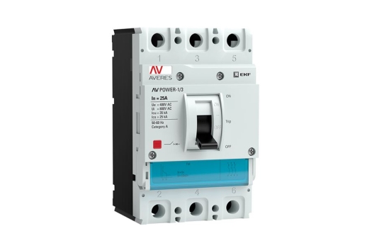 Автоматический выключатель AV POWER-1/3 25А 35kA TR EKF AVERES