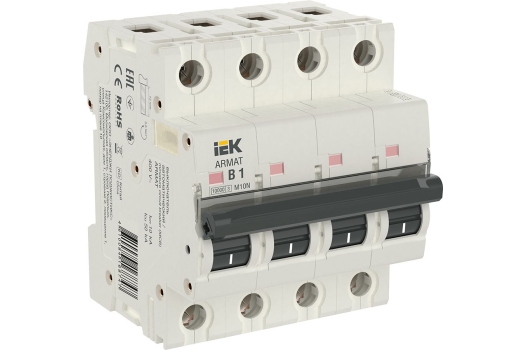 ARMAT Автоматический выключатель M10N 4P B 1А IEK