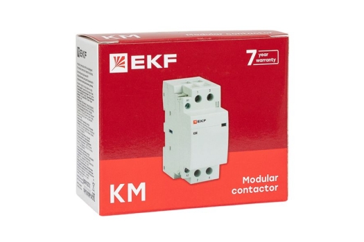 Контактор модульный КМ 50А 2NО (2 мод.) EKF PROxima