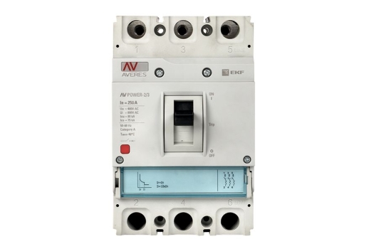 Автоматический выключатель AV POWER-2/3 250А 35kA TR EKF AVERES