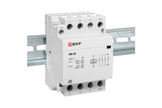 Контактор модульный КМ 20А 3NО+NC (3 мод.) EKF PROxima