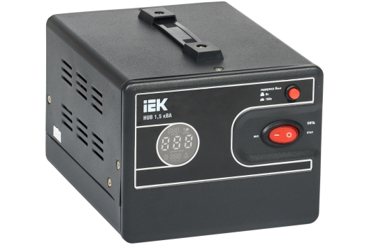 Стабилизатор напряжения переносной HUB 1,5кВА IEK