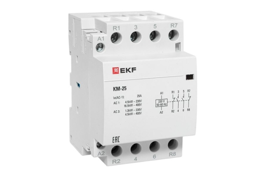 Контактор модульный КМ 25А 2NО+2NC (3 мод.) EKF PROxima