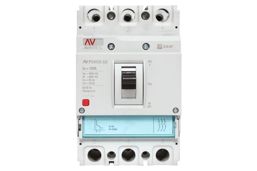 Автоматический выключатель AV POWER-2/3 125А 35kA TR EKF AVERES