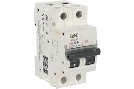 ARMAT Автоматический выключатель M06N 2P D 6А IEK