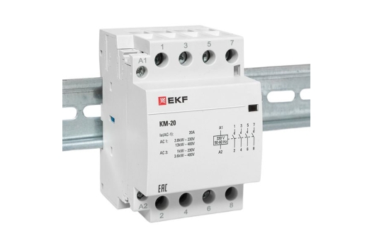 Контактор модульный КМ 20А 4NО (3 мод.) EKF PROxima
