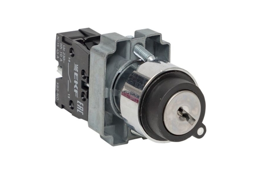 Переключатель BG61 2P с замком возвратный NO EKF PROxima