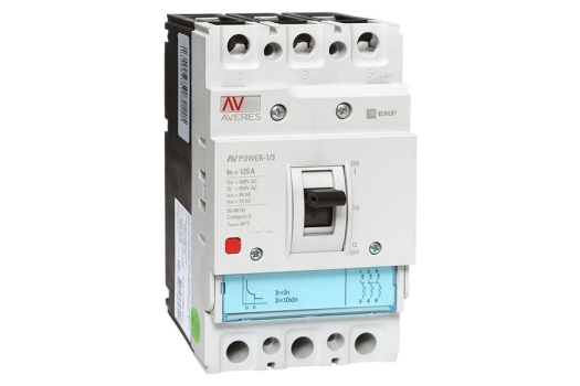Автоматический выключатель AV POWER-1/3 125А 80kA TR EKF AVERES