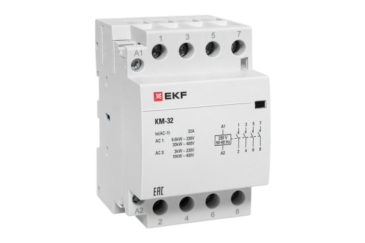 Контактор модульный КМ 32А 4NО (3 мод.) EKF PROxima