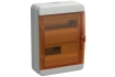 TEKFOR Корпус пластиковый КМПн-24 IP65 оранжевая прозрачная дверь IEK
