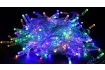LIGHTING Гирлянда нить 10м 100 светодиодов RGB свет IP44 прозрачный шнур 3м 230В контроллер 8 сцен IEK
