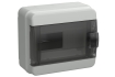 TEKFOR Корпус пластиковый КМПн-8 IP65 черная прозрачная дверь IEK